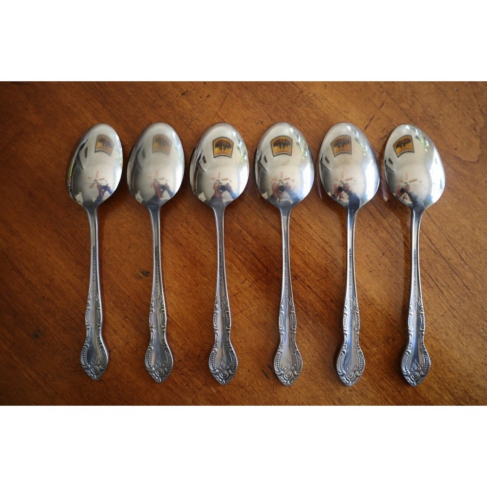 Hanford Forge 6x Soup Dinner Table Spoon Oval CHARLESTON CLASSIC Stainless 7.2" - Picture 3 of 8